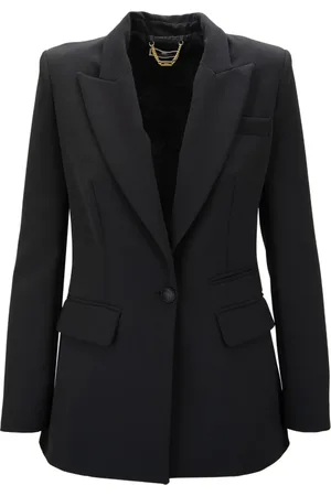 Elisabetta Franchi Jacka, Dam, S, Polyester, Klassisk Knappad Blazer