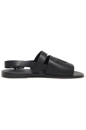 Dolce & Gabbana Skor, Herr, 43 EU, Svart Sandal Tillverkad i Italien