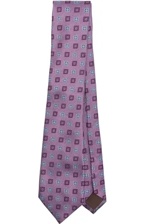 CANALI Accessoarer, Herr, ONE Size, Ametist Lila Jacquard Spetsig Slips