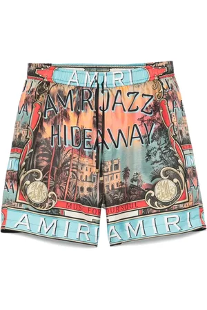 AMIRI Shorts, Herr, M, Grafiskt Tryck Elastisk Midjeshorts