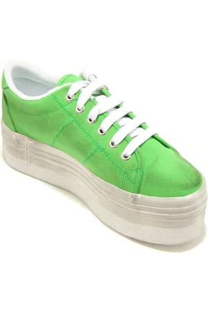 Jeffrey Campbell Skor, Dam, 40 EU, Vintage Slip-On Canvas Kil Sneakers