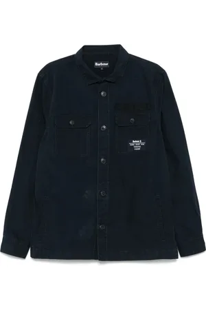 Barbour Skjorta, Herr, L, Navy Button-Up Shirt