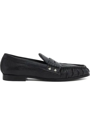 Dsquared2 Skor, Herr, 40 EU, Läder, Svart Läder Slip-On Penny Loafer