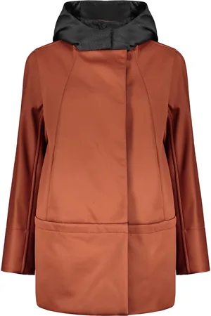 MOORER Kappa, Dam, S, Polyester, Ull Dubbelknäppt Kappa med Avtagbar Huva