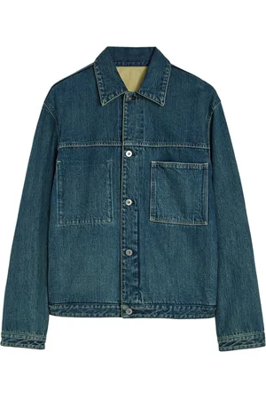 Jil Sander Jacka, Herr, M, Denim, Blå Japansk Rå Denim Jacka