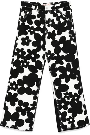 Marni Byxor, Herr, L, Bomull, Blommiga vida byxor