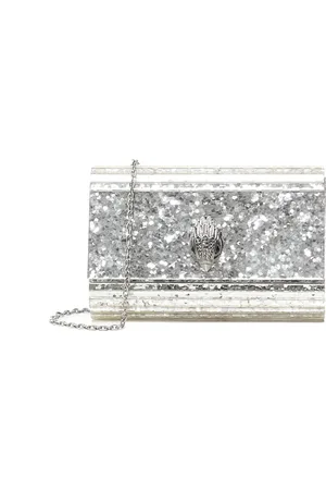Kurt Geiger Väska, Dam, ONE Size, Metallisk Silver Kedja Axelväska