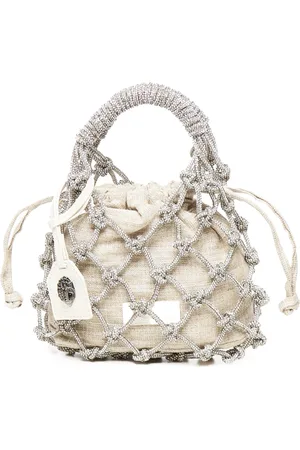 Kurt Geiger Väska, Dam, ONE Size, Silver Macrame Kristallväska