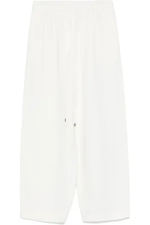 ANTONELLI Byxor, Dam, L, Vit Elastisk Dragsko Shorts