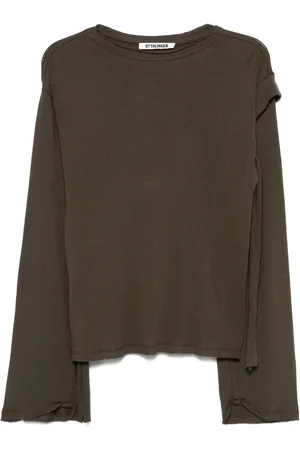 OTTOLINGER Stickade tröjor & koftor, Dam, S, Mörkgrön Crew Neck Sweater