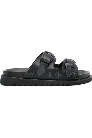TOGA PULLA Skor, Dam, 39 EU, Läder, Studded Läder Dubbelrem Sandaler