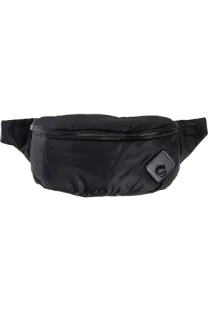 OAMC Väska, Herr, ONE Size, Läder, Svart Vadderad Midjeväska med Läderpatch