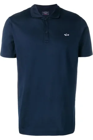 Paul & Shark Topp, Herr, S, Bomull, Shark Badge Pique Polo