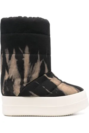 Rick Owens Skor, Herr, 43 EU, Quiltade Flatformstövlar i Mellanhög Modell