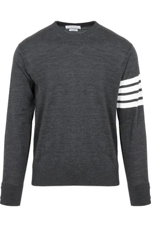 Thom Browne Stickade tröjor & koftor, Herr, L, Round-neck Stickat