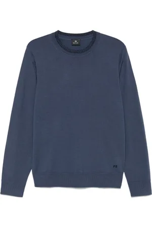 Paul Smith Sweatshirts & Hoodies, Herr, S, Navy Crew Neck Sweater
