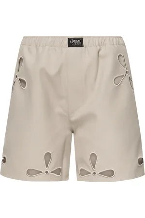 COPERNI Shorts, Dam, S, Polyester, Blomma Broderad Cut-Out Shorts
