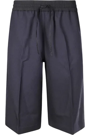 STUDIO NICHOLSON Shorts, Dam, M, Marinblå Elastiska Dragsko Byxor