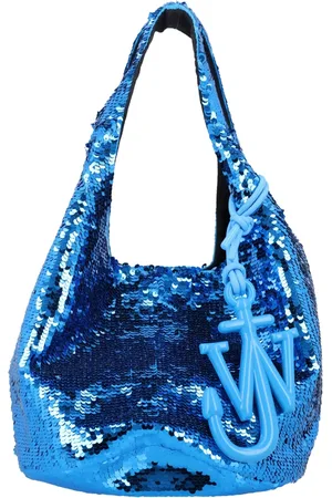 J.W.Anderson Väska, Dam, ONE Size, Bomull, Sequin Shopper Handbag Acqua Ss25