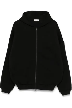 FEAR OF GOD Sweatshirts & Hoodies, Herr, S, Svart Dragkedja Huva Drop Skulder Stil