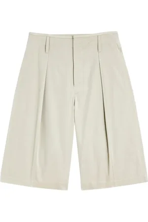 LEMAIRE Shorts, Herr, S, Beige Veckade Byxor