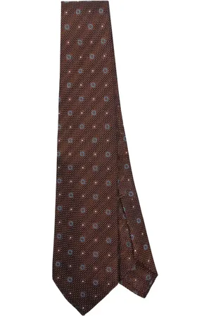 BARBA Accessoarer, Herr, ONE Size, Jordbrun Jacquard Spetsig Slips