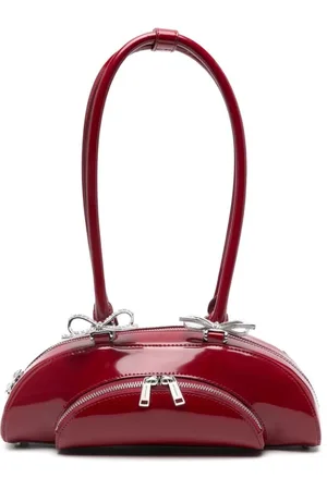 Self-Portrait Väska, Dam, ONE Size, Burgundy Top Handle Axelväska
