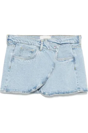COPERNI Kjol, Dam, S, Denim, Ljusblå Kjole med Tryckknappar Fram