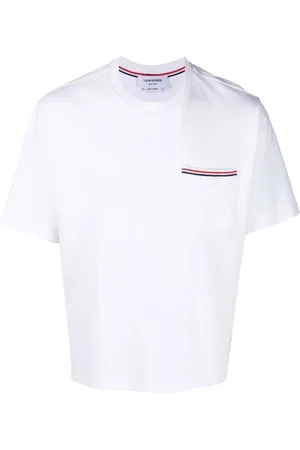 Thom Browne Topp, Herr, S, Bomull, Milano Bomullsficka T-shirt