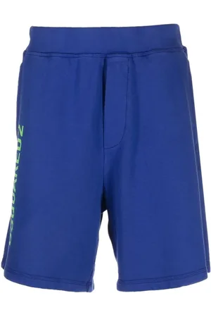 Dsquared2 Shorts, Herr, 2Xl, Bomull, Blå Casual Bomulls Shorts