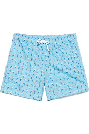 FEDELI Badkläder, Herr, S, Läder, Ljusblå Badkläder Dragsko Shorts