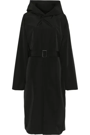 Rick Owens Kappa, Herr, L, Svart Kappa med Tryckknappar