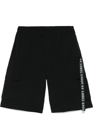44 Label Group Shorts, Herr, S, Svarta elastiska midjbyxor