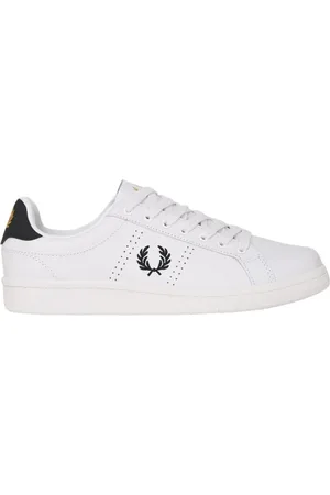 Fred Perry Skor, Herr, 42 EU, Läder, Vita Läder Tennisskor