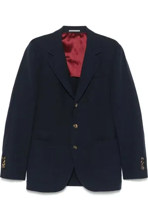 Brunello Cucinelli Jacka, Herr, 4Xl, Marinblå Jacka med Knappfästning
