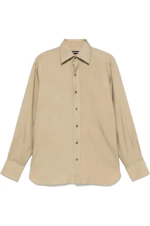 Tom Ford Skjorta, Herr, L, Mandel Button-Up Skjorta