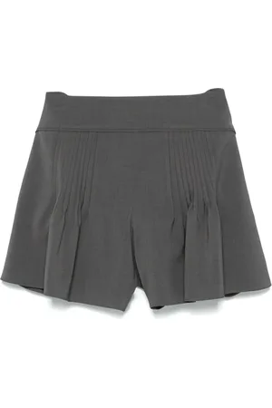 Low Classic Shorts, Dam, M, Antracitgrå Pintuck Detaljbyxor