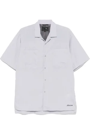 Mizuno Skjorta, Herr, M, Lila Camp Krage Kortärmad Skjorta