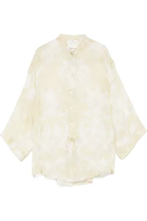 FORTE FORTE Blusar & Skjortor , Dam, S, Linne, Linne Sidenskjorta Elegant Stil