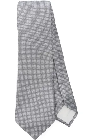 TAGLIATORE Accessoarer, Herr, ONE Size, Läder, Heather Grey Självknuten Slips