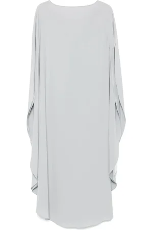 GIANLUCA CAPANNOLO Klänning, Dam, M, Elegant V-Neck Draped Sleeve Dress