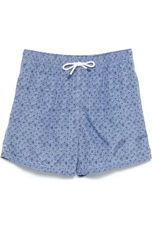 FEDELI Badkläder, Herr, S, Läder, Marinblå Strandshorts med Dragsko