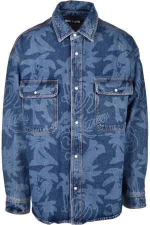 Palm Angels Skjorta, Herr, L, Bomull, Bomullsskjorta med unik stil