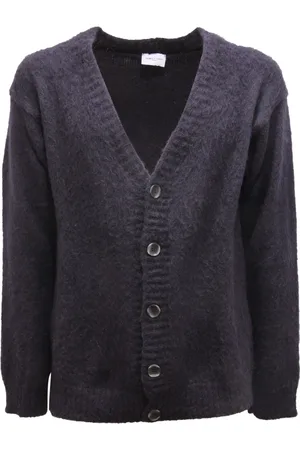 Family First Stickade tröjor & koftor, Herr, S, Ullblandning Cardigan Sweater, Made in Italy