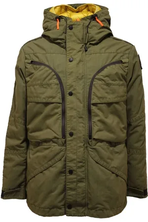 Parajumpers Jacka, Herr, M, Polyester, 3-i-1 Grön/Gul Krinklad Jacka