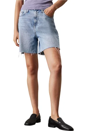 Calvin Klein Shorts, Dam, W29, Denim, Denim Frayed Shorts