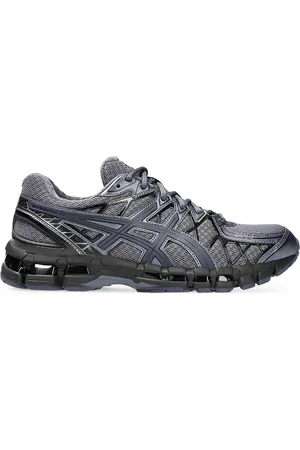 Asics Skor, Herr, 44 1/2 EU, Grå Snörad Sneaker med Tiger Stripes