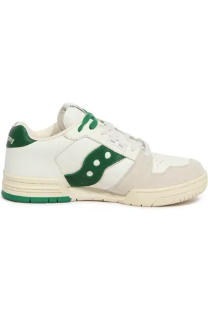 Saucony Skor, Herr, 45 EU, Låg Beige/Grön Sonic Skor