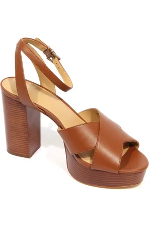 Michael Kors Skor, Dam, 40 EU, Läder, Odette Plattform Läder Bagage Sandal