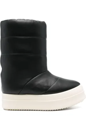 Rick Owens Skor, Herr, 41 EU, Läder, Quiltad Slip-On Skor med Tjock Sula